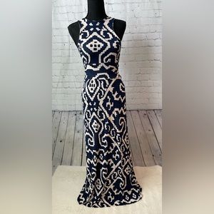 Maeve by Anthropologie XS blue & ivory